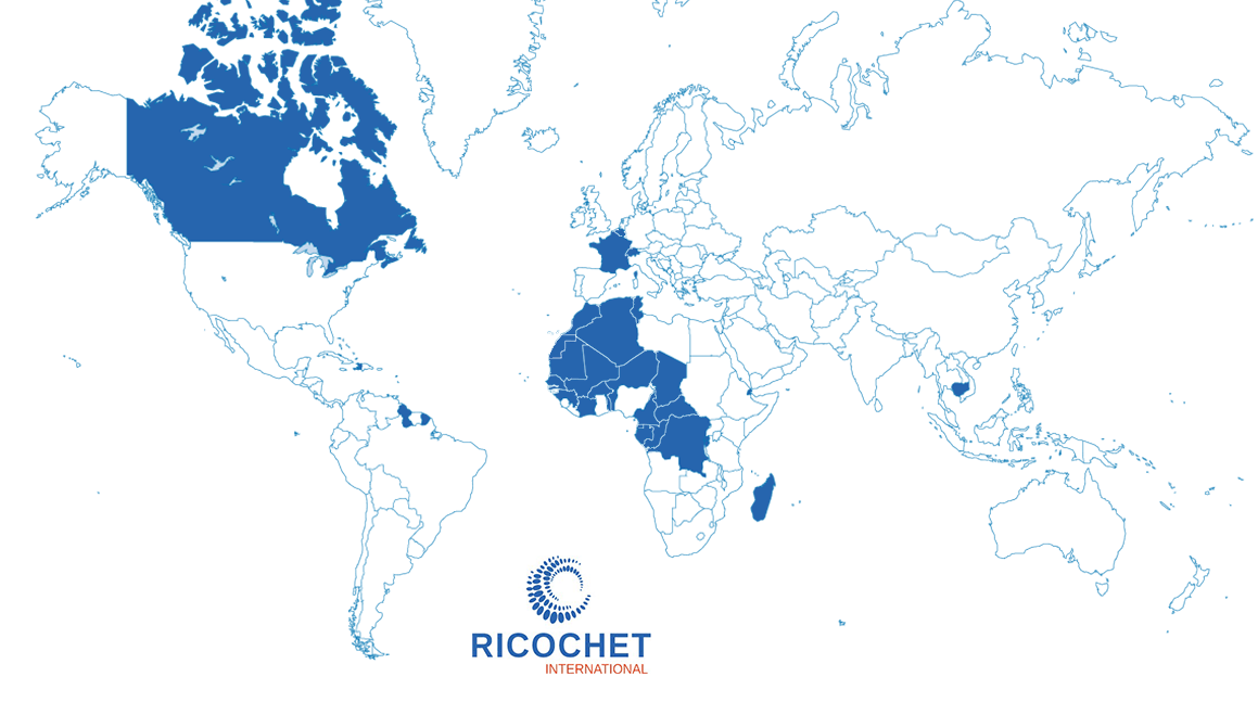 RICOCHET INTERNATIONAL DANS LE MONDE