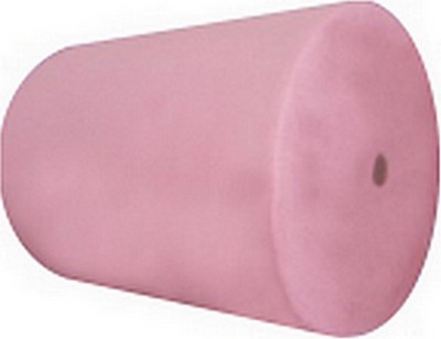 Rouleau de papier toilette semi-fini de couleur rose 2 plis