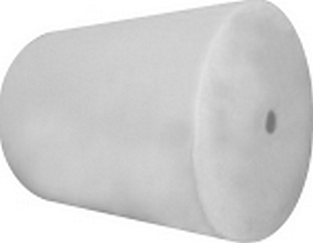 Rouleau de papier toilette semi-fini de couleur blanche 2 plis