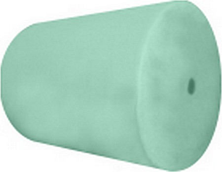 Rouleau de papier toilette semi-fini de couleur verte 2 plis