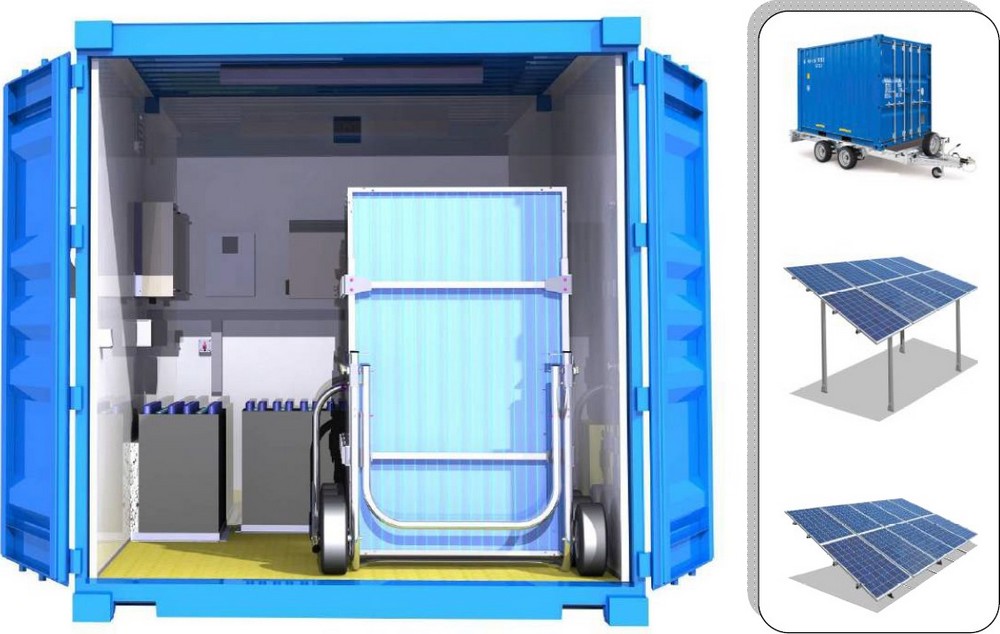 Générateur électrique solaire hybride HLS05 Générateur électrique solaire hybride HLS05